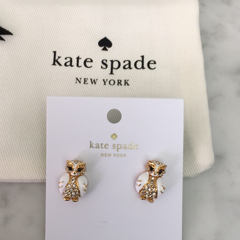SALE! NWT Kate Spade Owl Earrings - Picture 1 of 3